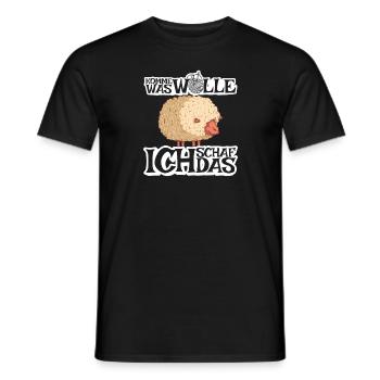 Komme was Wolle ich Schaf das - Männer T-Shirt - Schwarz - Vorne - AI Model Male 178 light (178cm)