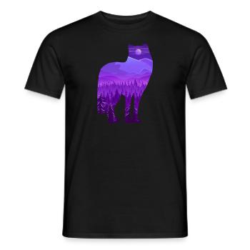 Timber Wolf - Männer T-Shirt - Schwarz - Vorne - AI Model Male 178 light (178cm)