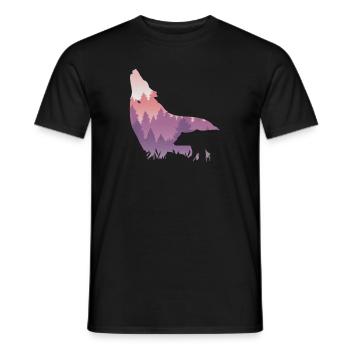 Timber Wolf - Männer T-Shirt - Schwarz - Vorne - AI Model Male 178 light (178cm)