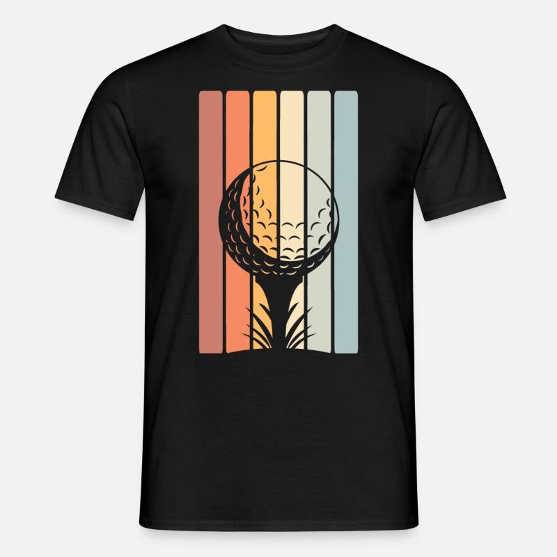 Golf Golfer - Männer T-Shirt - Schwarz