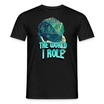Le monde I Rôle V.4 - T-shirt homme - noir - Devant - AI Model Male 178 light (178cm)