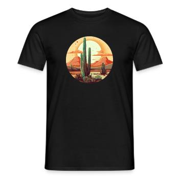 Cactus - Men's T-Shirt - black - Front - AI Model Male 178 light (178cm)