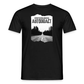 Knowledge Epistomological Autodidact - Men's T-Shirt - black - Front - AI Model Male 178 light (178cm)