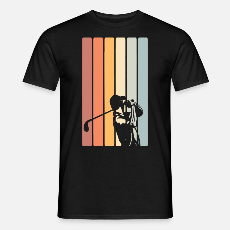Golf Golfer - Männer T-Shirt - Schwarz
