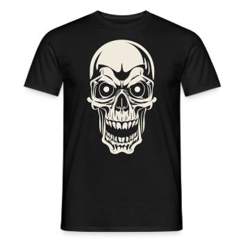 Totenkopf - Eleganz im Gothic-Stil - Männer T-Shirt - Schwarz - Vorne - AI Model Male 178 light (178cm)