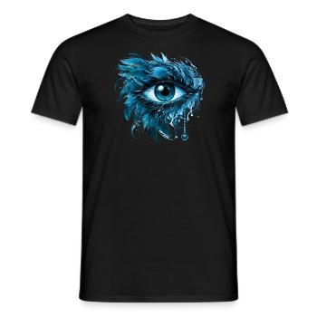 Blaues Schutz Auge Nazar Horus Amulett Evil Eye - Männer T-Shirt - Schwarz - Vorne - AI Model Male 178 light (178cm)