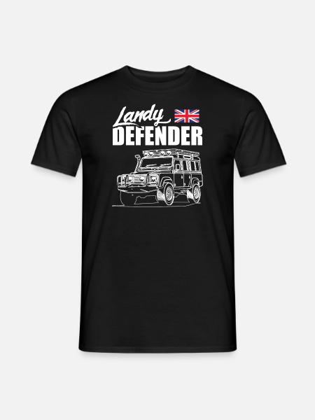Landy Defender - Men's T-Shirt - black