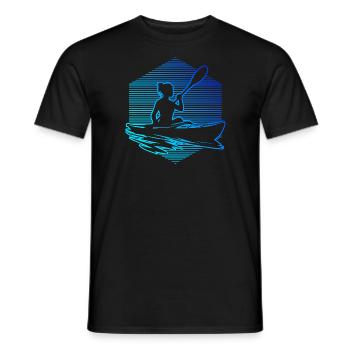 Canoë Kayak Homme Kayak Kayak Femme - T-shirt homme - noir - Devant - AI Model Male 178 light (178cm)