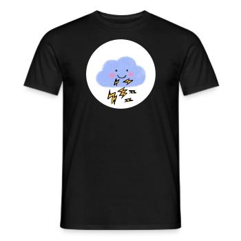 Glücksbärchis,kostüm,Blitz, Donner, Gewitter - Männer T-Shirt - Schwarz - Vorne - AI Model Male 178 light (178cm)