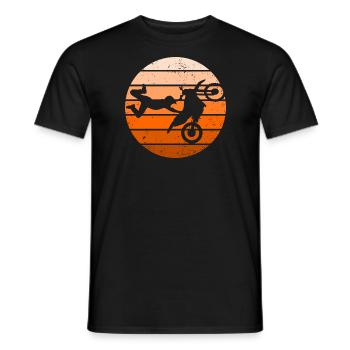 Motocross Dirt Bike Rider Motorcycle - Men's T-Shirt - black - Front - AI Model Male 178 light (178cm)