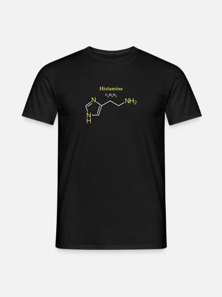 Histamine Molecule - Men's T-Shirt - black