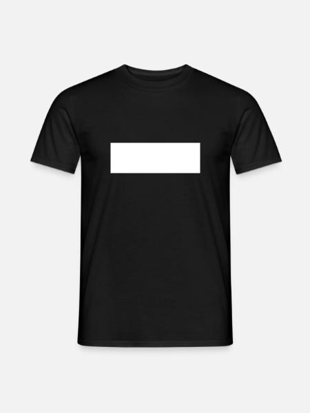 White bar design - Men's T-Shirt - black