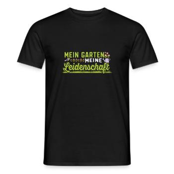 Kleingarten anfänger Mein Garten meine - Männer T-Shirt - Schwarz - Vorne - AI Model Male 178 light (178cm)