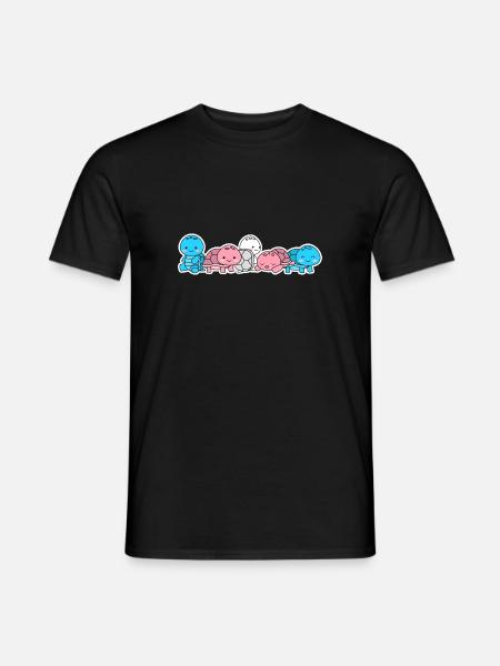 Transflagge Schildkröten-Design für Trans-Menschen - Männer T-Shirt - Schwarz
