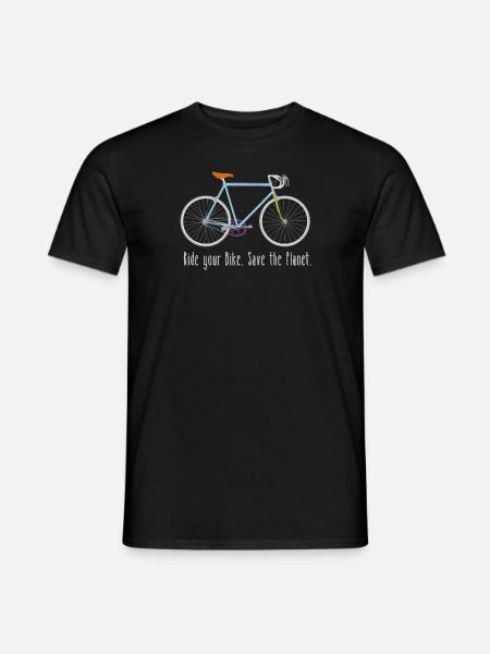 Ride your Bike - Männer T-Shirt - Schwarz