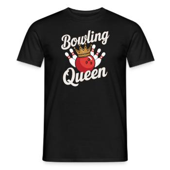 Bowling Queen Bowler - Men's T-Shirt - black - Front - AI Model Male 178 light (178cm)