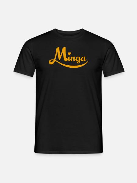 Minga - aus Liebe zu München! - Männer T-Shirt - Schwarz
