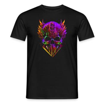 Skull - Men's T-Shirt - black - Front - AI Model Male 178 light (178cm)