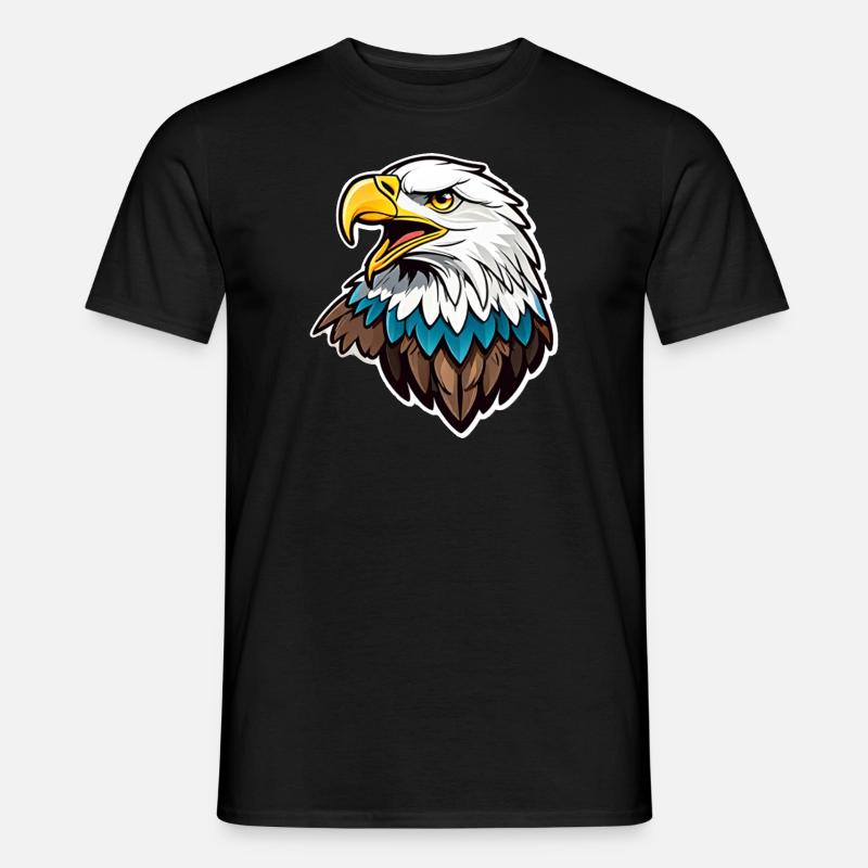 Adler - Männer T-Shirt - Schwarz