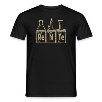 Rente Periodensystem für Lehrer Chemiker Labor - Männer T-Shirt - Schwarz - Vorne - AI Model Male 178 light (178cm)