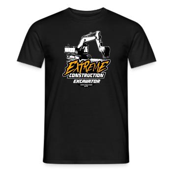 Pelles sur chenilles - pelles hydrauliques - pelles sur chenilles - T-shirt homme - noir - Devant - AI Model Male 178 light (178cm)
