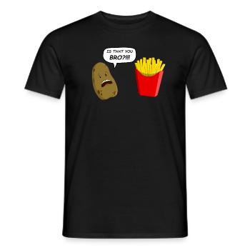 potato - T-shirt homme - noir - Devant - AI Model Male 178 light (178cm)