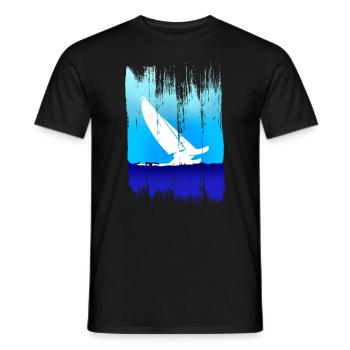 Catsailing Brush Strokes Look - Men's T-Shirt - black - Front - AI Model Male 178 light (178cm)