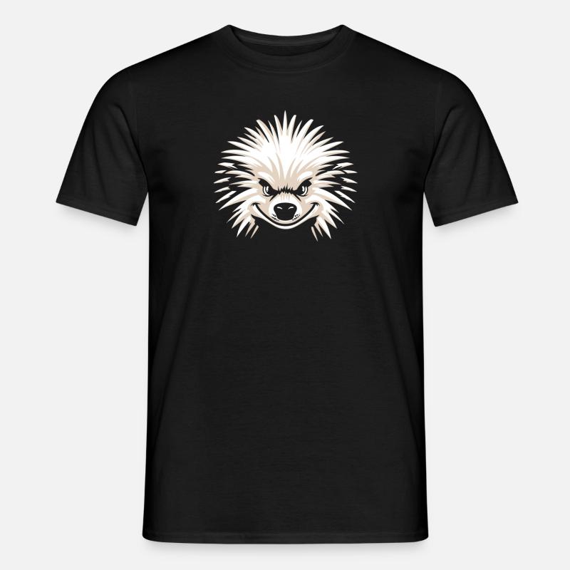 Stachelschwein - Männer T-Shirt - Schwarz