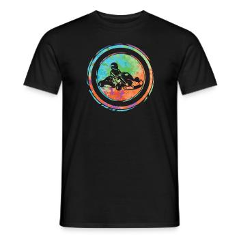 Go Kart Gokart Kart Pilote Motorsport Go-Kart - T-shirt homme - noir - Devant - AI Model Male 178 light (178cm)