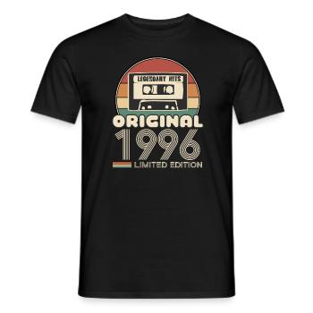 1996 - Männer T-Shirt - Schwarz - Vorne - AI Model Male 178 light (178cm)