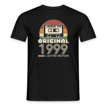1988 - Men's T-Shirt - black - Front - AI Model Male 178 light (178cm)