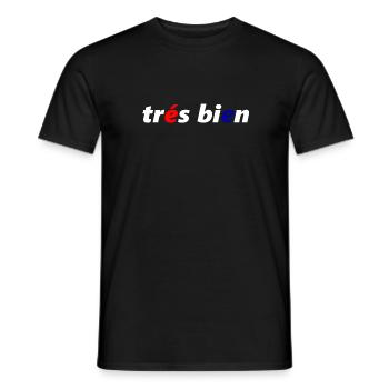 tres bien - Männer T-Shirt - Schwarz - Vorne - AI Model Male 178 light (178cm)