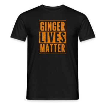 Drôle de cadeau Redhead Ginger Lives Matter - T-shirt homme - noir - Devant - AI Model Male 178 light (178cm)