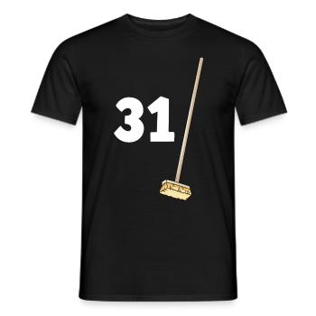 31 balais anniversaire 31 ans homme ou femme - T-shirt homme - noir - Devant - AI Model Male 178 light (178cm)
