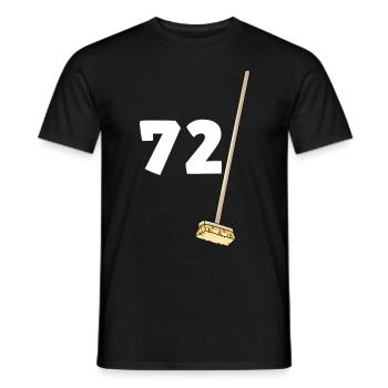 Pour Mon Papy Ou Mamie 72 balais Anniversaire - T-shirt homme - noir - Devant - AI Model Male 178 light (178cm)