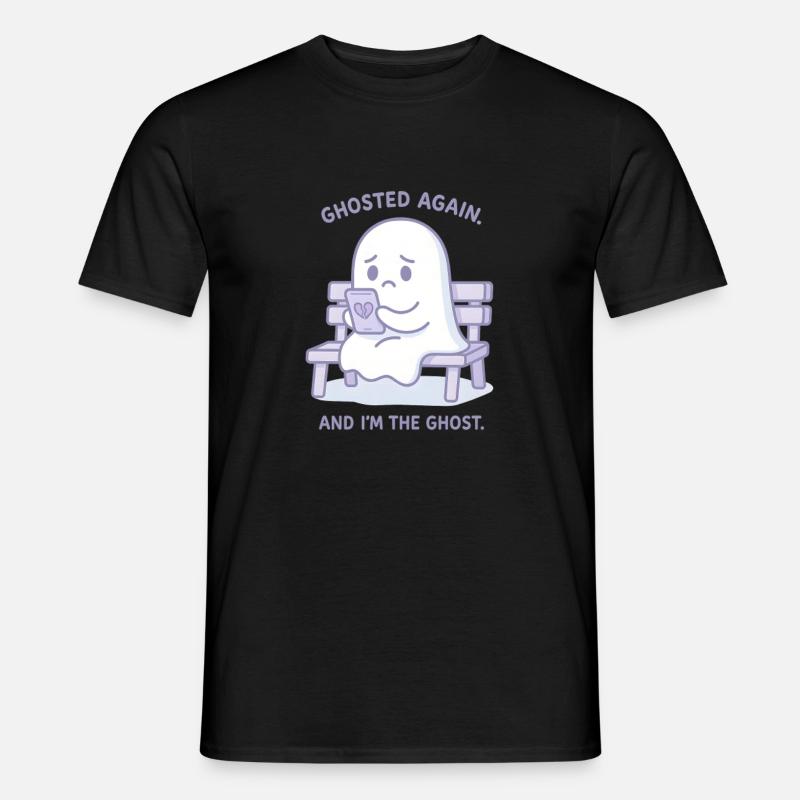 Ghosted Again – Der traurige Geist - Männer T-Shirt - Schwarz