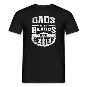 Papas avec barbes sont mieux - T-shirt homme - noir - Devant - AI Model Male 178 light (178cm)