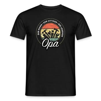 Der Mann Der Mythos Die Legende Handwerker Opa - Männer T-Shirt - Schwarz - Vorne - AI Model Male 178 light (178cm)
