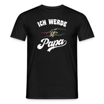 Ich werde Papa Vater Väter Vatertag - Männer T-Shirt - Schwarz - Vorne - AI Model Male 178 light (178cm)
