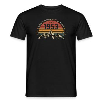 Jahrgang 1953 - Vintage Geburtstagsgeschenk 1953 - Männer T-Shirt - Schwarz - Vorne - AI Model Male 178 light (178cm)