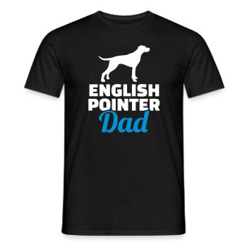 English Pointer - Männer T-Shirt - Schwarz - Vorne - AI Model Male 178 light (178cm)