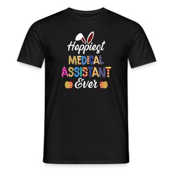 Hopfigste medizinische Assistentin aller Zeiten Krankenschwester Ostern - Männer T-Shirt - Schwarz - Vorne - AI Model Male 178 light (178cm)