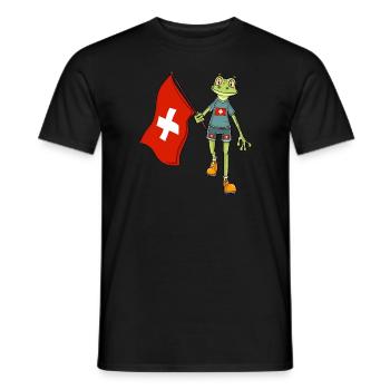 Grenouille suisse - T-shirt homme - noir - Devant - AI Model Male 178 light (178cm)