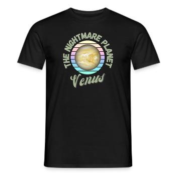 The Nightmare Planet - Venus - Men's T-Shirt - black - Front - AI Model Male 178 light (178cm)