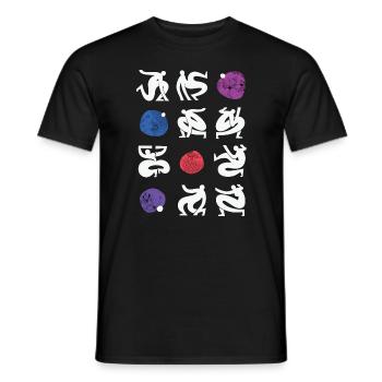 All Bents - Men's T-Shirt - black - Front - AI Model Male 178 light (178cm)