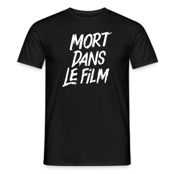 Mort dans le film - T-shirt homme - noir - Devant - AI Model Male 178 light (178cm)