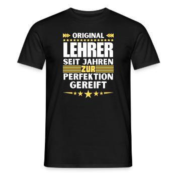 Teachers Matured to Perfection - Men's T-Shirt - black - Front - AI Model Male 178 light (178cm)