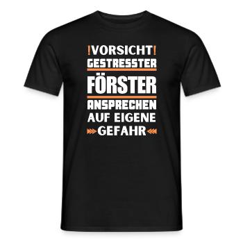 Ne parlez pas à un forestier stressé ! - T-shirt homme - noir - Devant - AI Model Male 178 light (178cm)