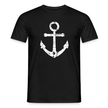 Anchor - Männer T-Shirt - Schwarz - Vorne - AI Model Male 178 light (178cm)