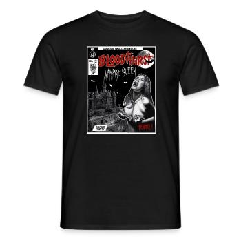 Vampire Comic Cover Horror Design - T-shirt homme - noir - Devant - AI Model Male 178 light (178cm)